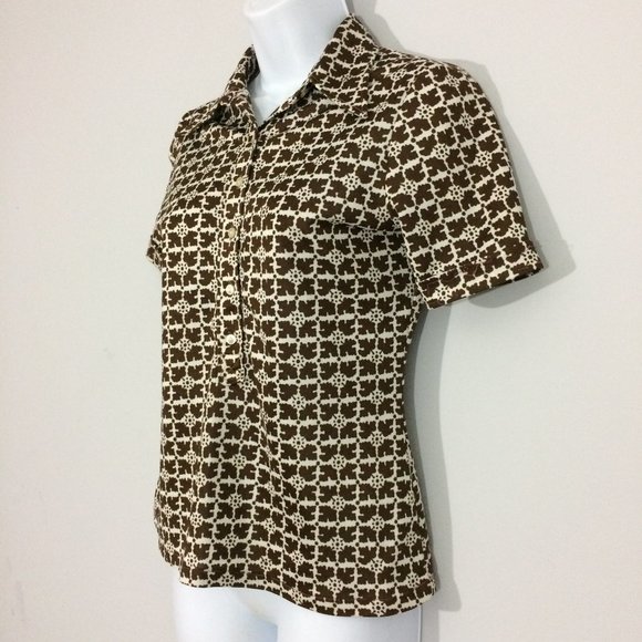 Vintage Crercione Biarritz Womens S 1/2 Button Up Vintage - Picture 2 of 10